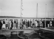 Särö båthamn. Bild 1860.