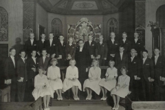Konfirmation 1960 kväll för Rolf Glemme (f. 1921) i Särö KyrkaA