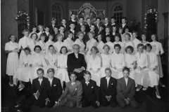 Konfirmation 1954 för Isaac Béen (1888-1962) i Särö Kyrka
