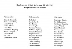 Konfirmation i Särö kyrka 1961.