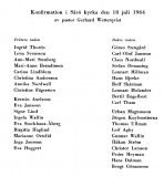 Konfirmation i Särö kyrka 1964.