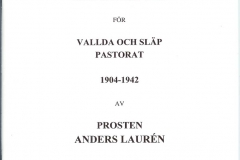 Minnesbok för Vallda och Släp Pastorat 1904-1942.