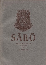 August Prytz: Anteckningar från hemmanet och badorten Särö