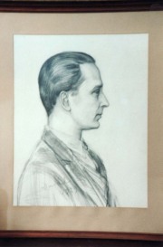Porträtt av Gösta Nystroem målat av Dardel 1929.